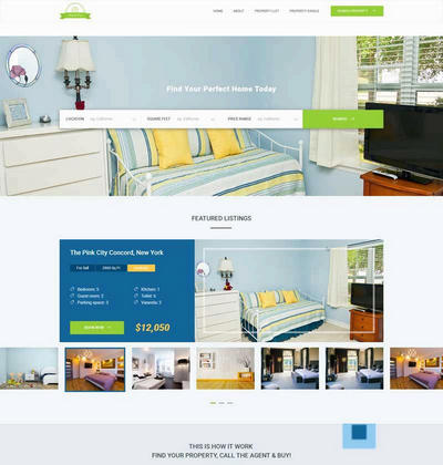 大气室内家具购物网站模板html源码