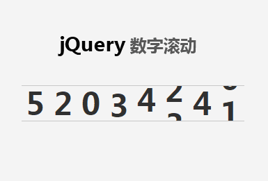 jQuery网站会员注册数字滚动效