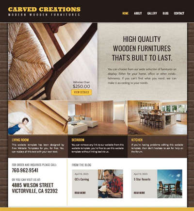 家具地板企业html网站模版下载