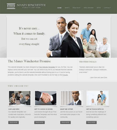 简洁咨询商务企业网站html模板下载