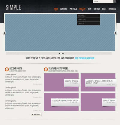 简洁产品展示企业门户html整站网站模板下载