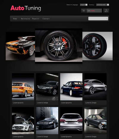 汽车配件销售服务公司html网站模板下载