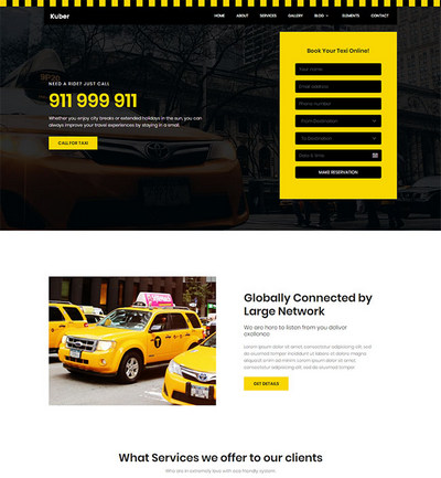 租车服务公司html静态网站模板