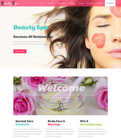 美容护肤品销售企业html模板