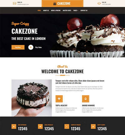 蛋糕甜品店餐饮服务公司html网