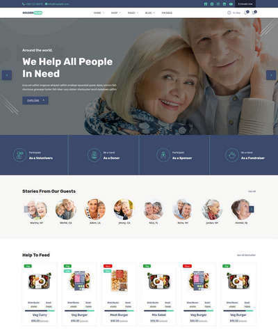 养老院健康护理机构官方html网页模板