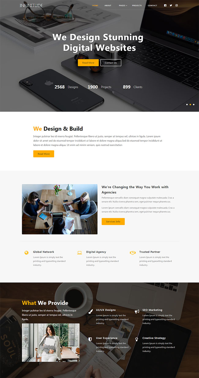 创意产品设计企业网站模板
