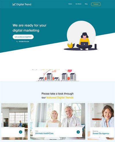 保险公司客户服务静态网页模板