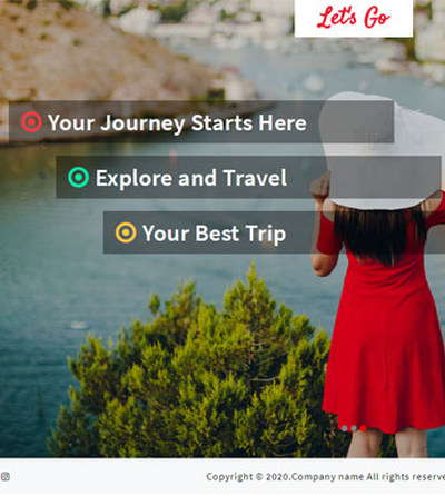 旅行社旅游公司通用html静态网