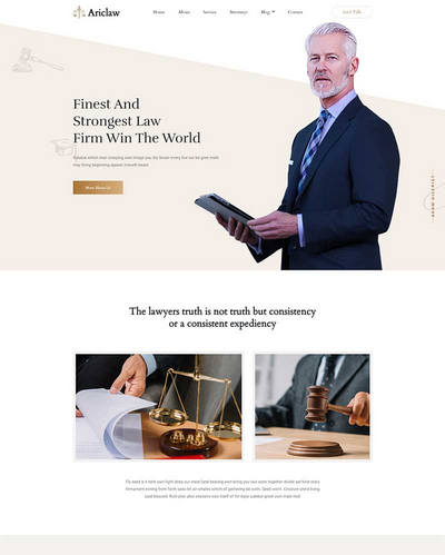 律师事务所法律咨询机构html5网站模板