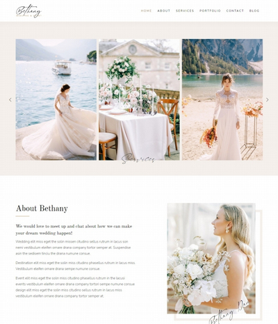 婚纱摄影婚庆服务公司html5网站模板