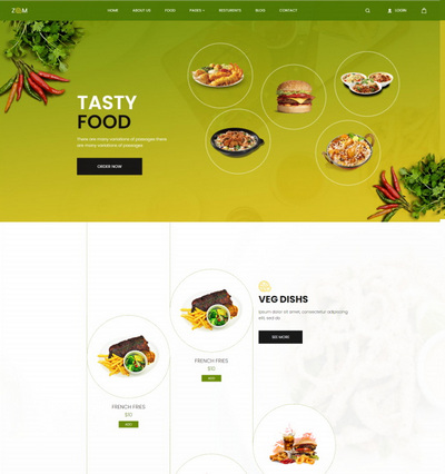 炸鸡汉堡快餐餐饮服务公司html