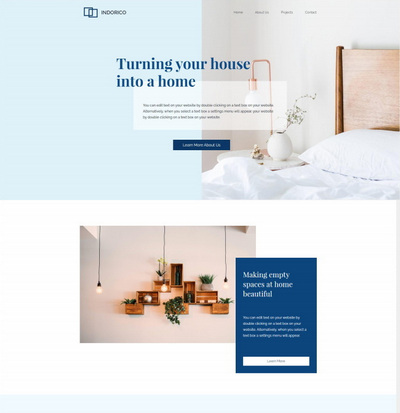 简洁室内装修设计服务企业网站