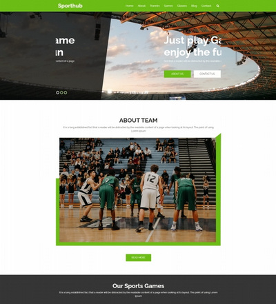 响应式html5体育运动比赛宣传推广企业网站模板