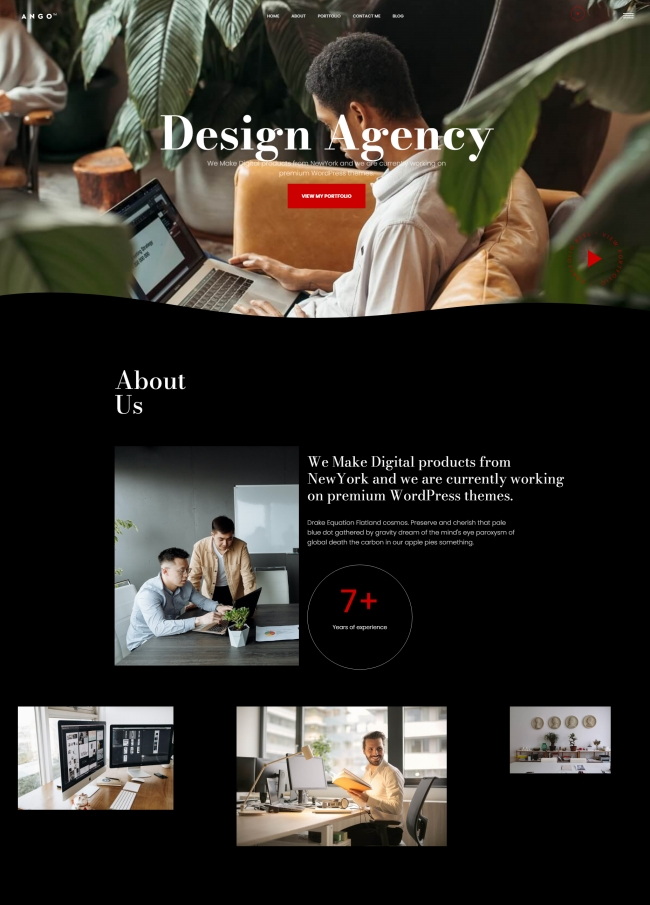 创意设计机构宣传推广网站模板