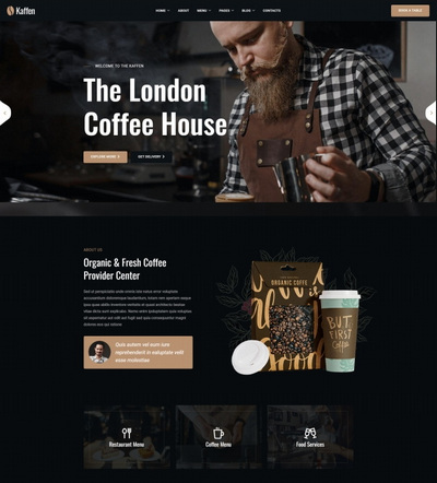 专业咖啡店宣传推广企业html5