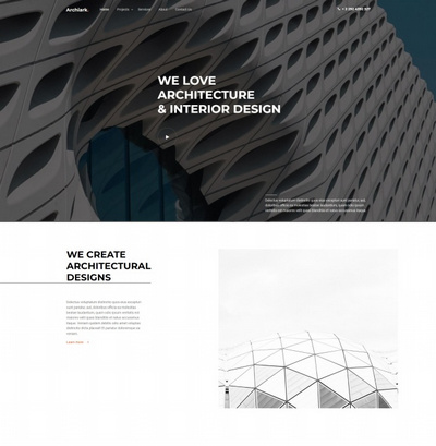 HTML5建筑工程设计公司网站模