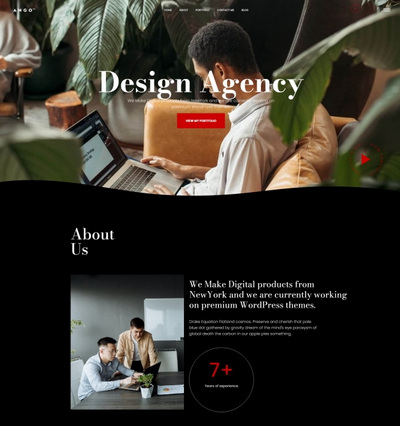 创意设计机构宣传推广网站模板
