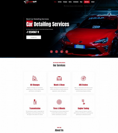 汽车4s店专业服务公司html网站