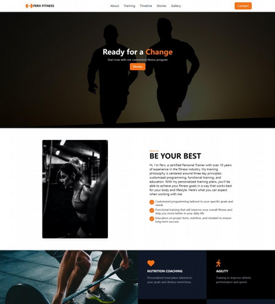 运动健身俱乐部机构html网站模