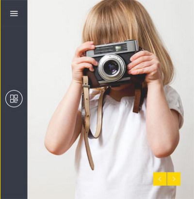创意双屏个人摄影作品展示类网站模板