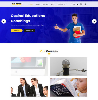 在线教育培训机构html网页模板