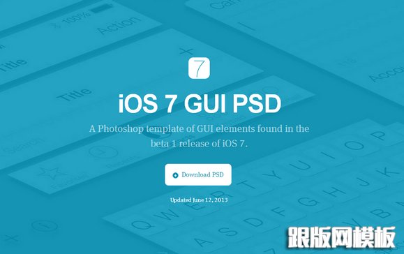 iOS7 GUI PSD(iPhoneiPad)ȫUIز