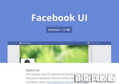 Popular UIs  Free Facebook UI PSDs