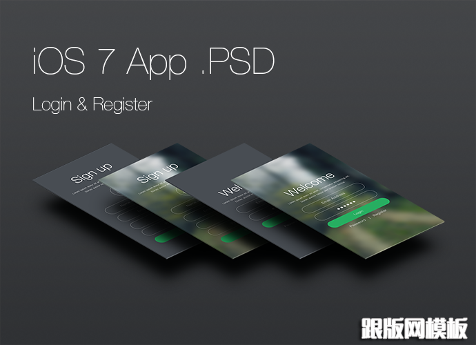 login-register-ios7-app-design-psd