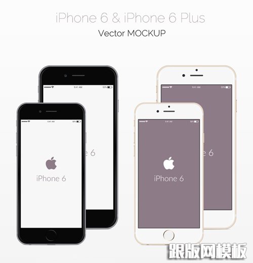 Free iPhone 6 and iPhone 6 Plus Mockup Templates (PSD, AI & Sketch) - Free Download - 4