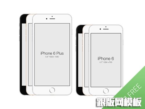 Free iPhone 6 and iPhone 6 Plus Mockup Templates (PSD, AI & Sketch) - Free Download - 10