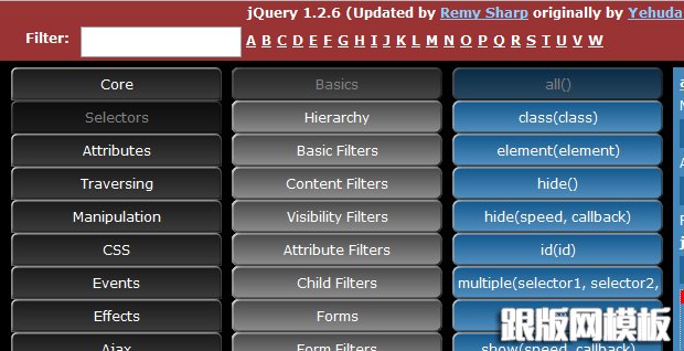 visual jquery